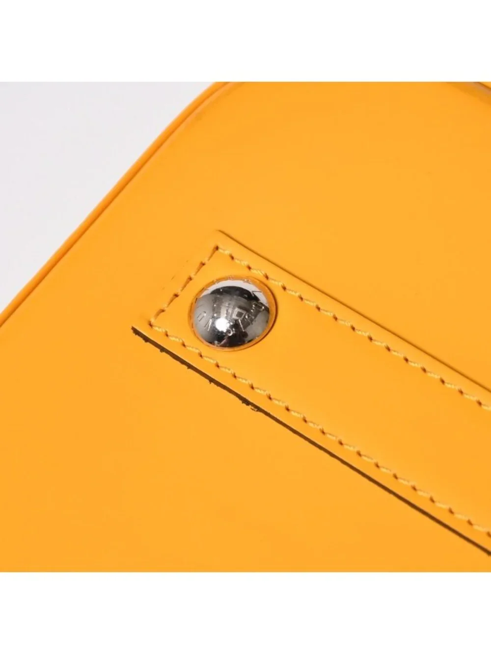 Louis Vuitton Alma Handbag Epi Leather Yellow Silver